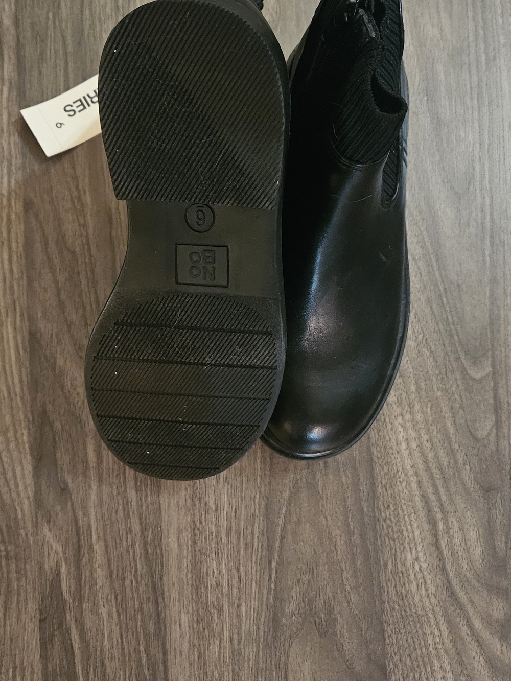 NWT No Boudaries Black Pull On Boots with Memory Foam - Picture 4 of 4